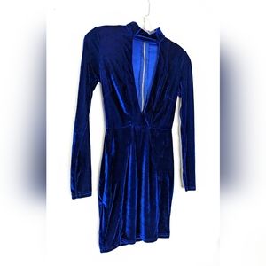 Privy Royal blue velvet dress